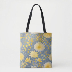 Bolso De Tela Pétalos de crisantemo amarillo romántico