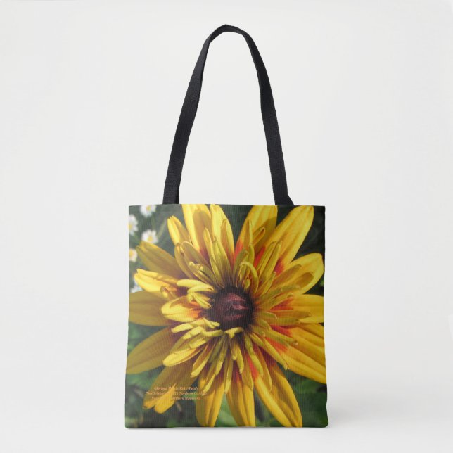 Bolso De Tela Pétalos del múltiplo de la margarita de Gloriosa (Anverso)