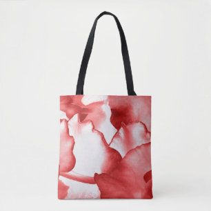 Bolso De Tela Pétalos rojos pintados