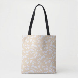 Bolso De Tela Petals | Coral & White