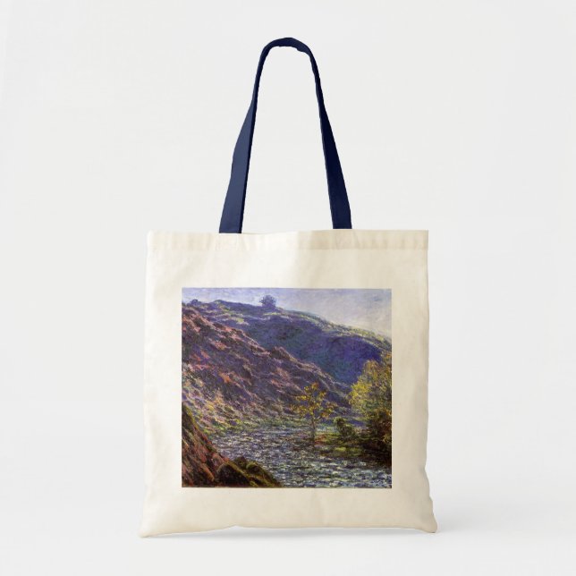 Bolso De Tela Petite Creuse, luz del sol por Claude Monet (Frente)