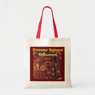Bolso De Tela Petroglifo en el Monumento Nacional de Dinosaurio