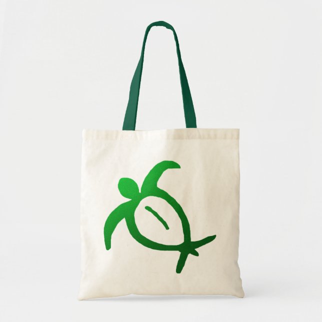 Bolso De Tela Petroglifo hawaiano Totebag de Honu (Frente)