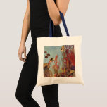 Bolso De Tela Pez ángel en coral, pez tropical vintage en océano<br><div class="desc">Ilustración vintage de vida marina,  pez ángel tropical nadando en un arrecife de coral. Ponte tu equipo de buzo,  nada con los peces y viaja bajo el agua hasta el fondo del mar azul profundo.</div>
