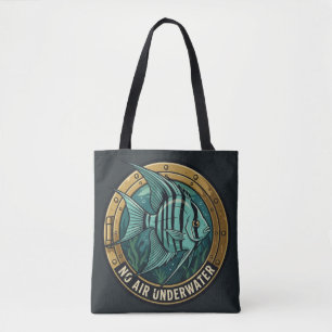 Bolso De Tela Pez Ángel Subacuático Sin Aire Porthole