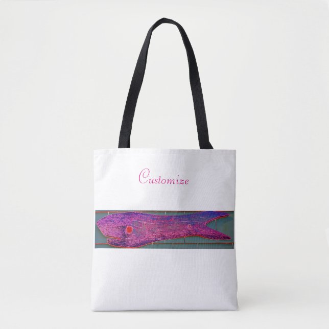 Bolso De Tela pez de ojos rojos (Anverso)