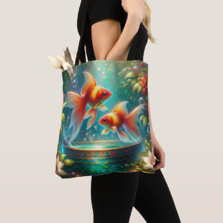 Bolso De Tela Pez dorado Nowruz Hermoso