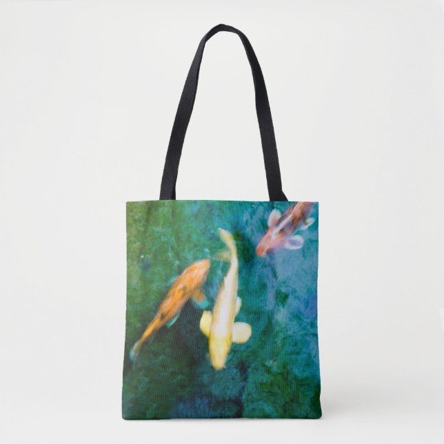 Bolso De Tela Pez Koi (Anverso)