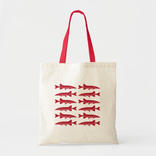 Bolso De Tela Pez lucio almizclado (Frente)