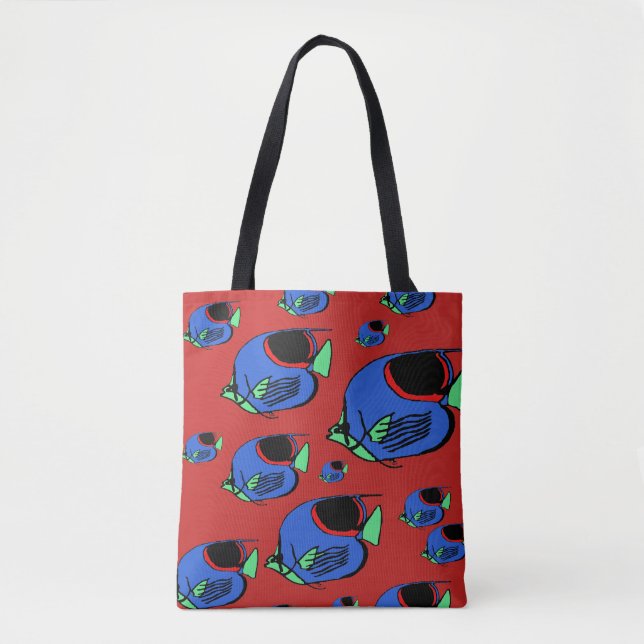 Bolso De Tela Pez Sol #3 (Anverso)