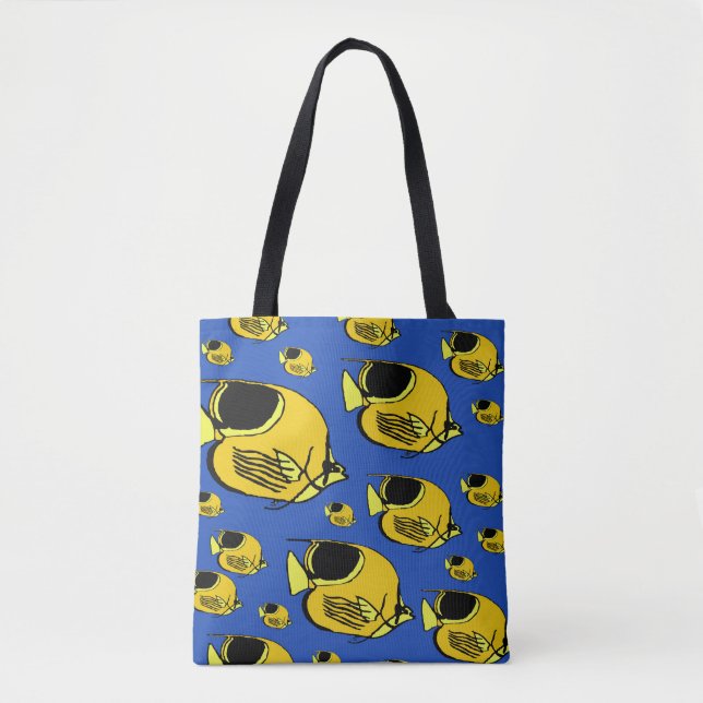 Bolso De Tela Pez Sol #7 (Anverso)