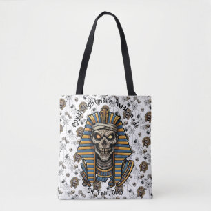 Bolso De Tela 🤍 Pharaoh Blanco Mummy Tote Bag 👑 🎃