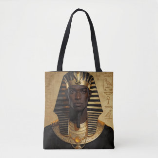 Bolso De Tela Pharaoh Energy — Ancient African King Modern Art