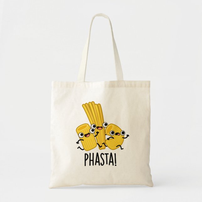 Bolso De Tela Phasta Funny Pun (Frente)