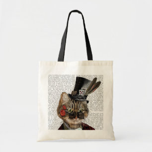 Bolso De Tela Phileas Feline Steampunk Cat & Top Hat 2