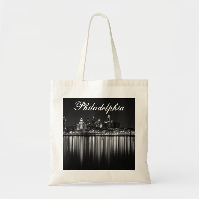 Bolso De Tela Philly night b/w (Frente)