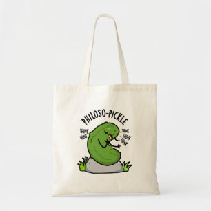 Bolso De Tela Philoso-pickle Funny Pickle Pun
