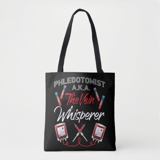 Bolso De Tela Phlebotomist Phlebotomy Phlebotomist A.K.A. Es (Anverso)