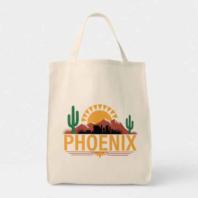 Bolso De Tela Phoenix Arizona (Frente)