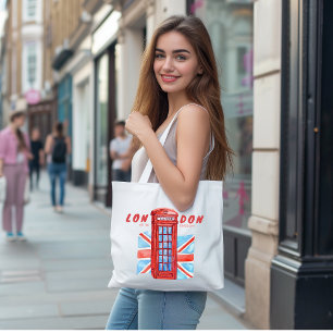 Bolso De Tela Phonebooth de Londres