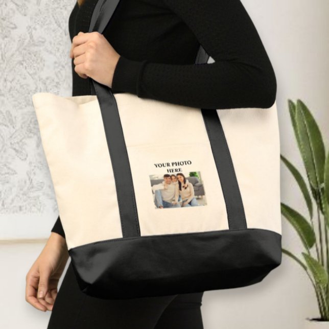 Bolso De Tela Photo Tote Bag, Custom Tote Bag With Photo, Custom (Subido por el creador)
