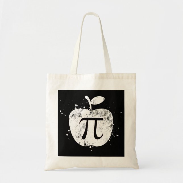 Bolso De Tela Pi Apple Pie Funny (Frente)