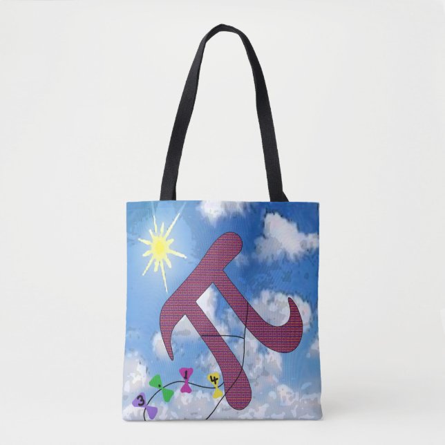 Bolso De Tela Pi en el cielo  (Anverso)