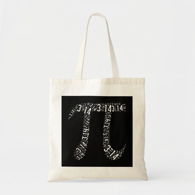 Bolso De Tela Pi Maths Nerd (Frente)