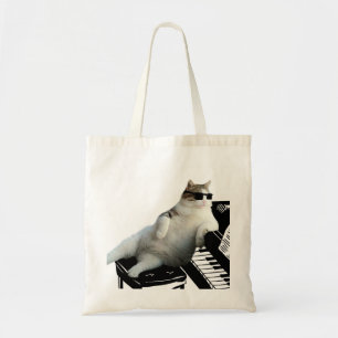 Bolso De Tela Pianista de gatos ciegos