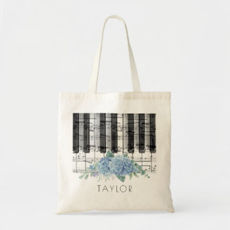 Bolso De Tela piano de música Hydrangea nombre de flores