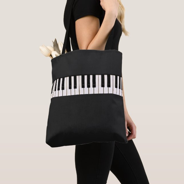 Bolso De Tela Piano Keys (Detalle)