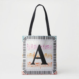 Bolso De Tela Piano Keys Monograma Pianista jugador