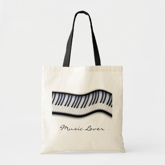 Bolso De Tela PIANO KEYS Music Lover Tote Bag (Frente)