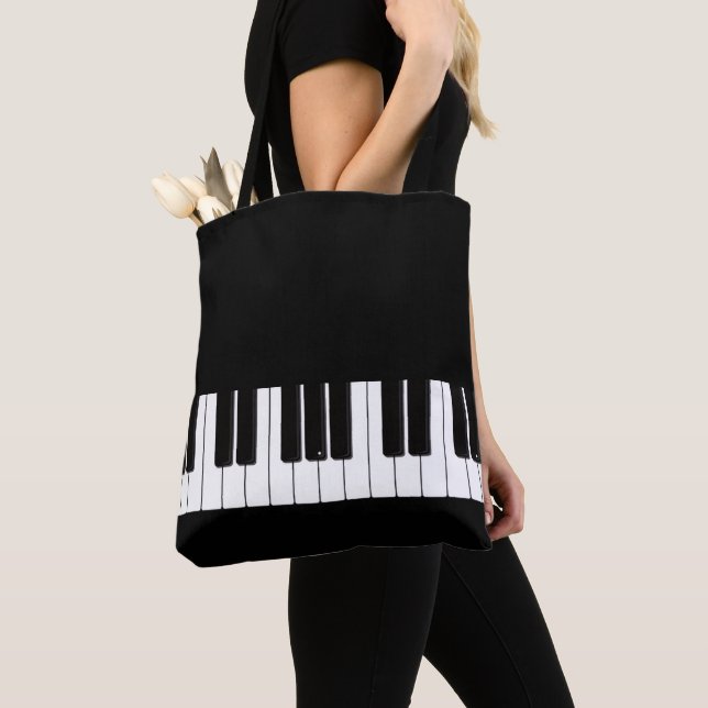 Bolso De Tela Piano Player Tutor Teacher Musician (Detalle)