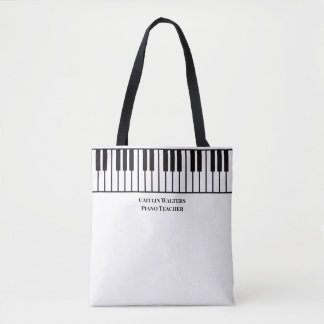 Bolso De Tela Piano Teacher Personalized