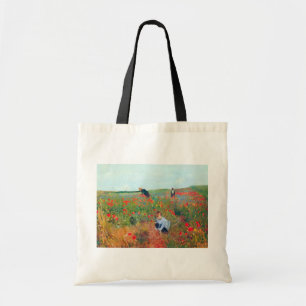 Bolso De Tela Picando flores en un campo, Mary Cassatt