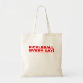 Bolso De Tela Pickle Every Day - Red logo - Tote Bag