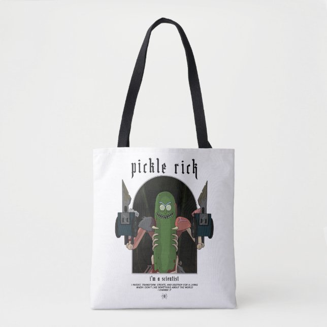 Bolso De Tela Pickle Rick - Soy un científico gráfico de citas (Anverso)