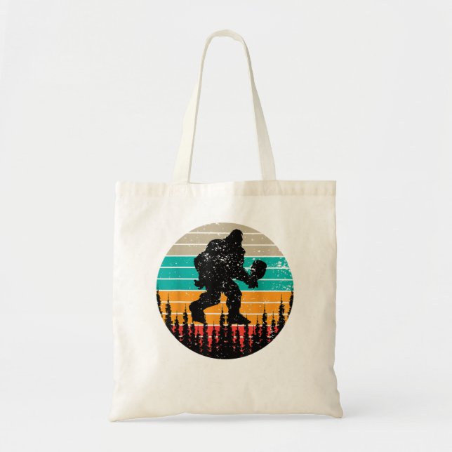 Bolso De Tela Pickleball Bigfoot Pickleball Sasquatch Dink Playe (Frente)