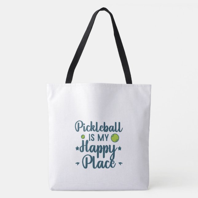 Bolso De Tela Pickleball Crew Tote Bag – Pickleball Player Shoul (Anverso)