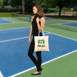 Bolso De Tela Pickleball Para Todos Palas y Pelota Verde