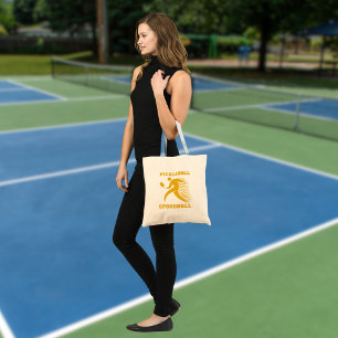 Bolso De Tela Pickleball Speedball jugador con velocidad