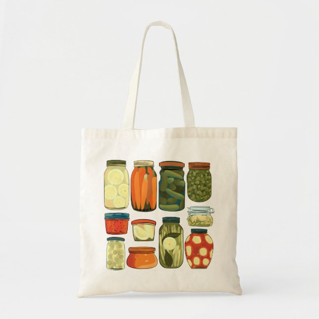Bolso De Tela Pickles Pantry (Frente)
