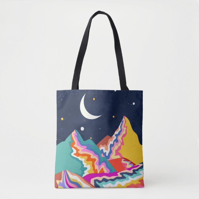 Bolso De Tela Picos cromáticos (Anverso)
