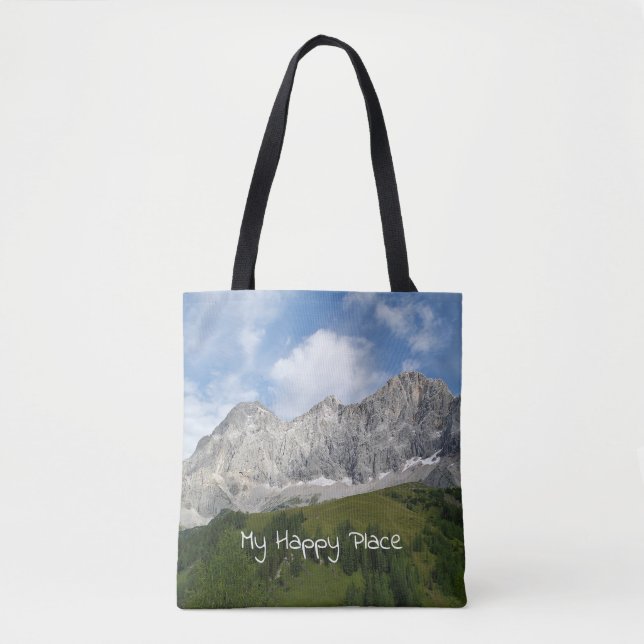 Bolso De Tela Picos de montaña de Austria (Anverso)