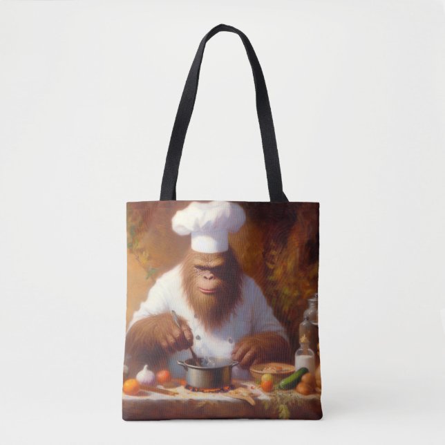 Bolso De Tela Pie grande del chef (Anverso)