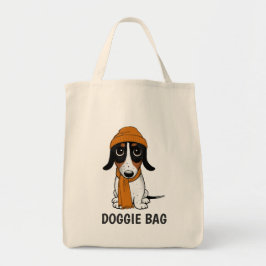 Bolso De Tela Piebald Dachshund | Perro Cute Hipster