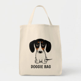 Bolso De Tela Piebald Dachshund | Personalizado de cachorros