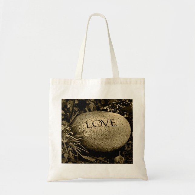 Bolso De Tela Piedra de "amor" (Frente)