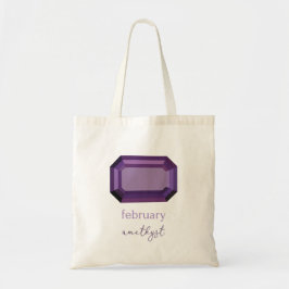 Bolso De Tela Piedra de nacimiento de febrero Amatista